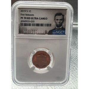 2019-S Proof Lincoln Cent NGC PF70 RD ULTRA CAMEO  Lincoln Label First Releases